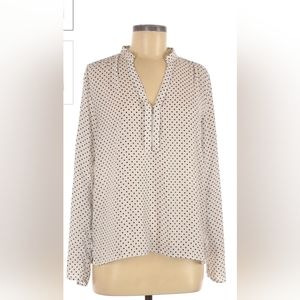 Alice Blue Polka-dot Long Sleeve Blouse M